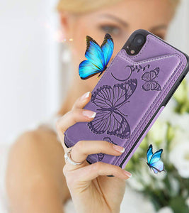 New Luxury Embossing Wallet Cover For iPhone XR-Fast Delivery - Libiyi