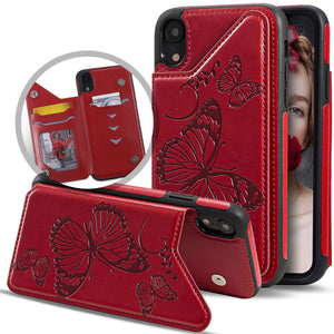 New Luxury Embossing Wallet Cover For iPhone XR-Fast Delivery - Libiyi