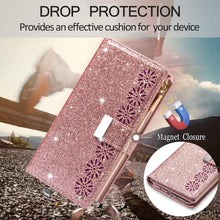 Cargar imagen en el visor de la galería, Glitter Sparkly Girly Bling Leather Flip Cover For Samsung S Series - Libiyi