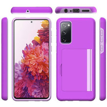 Carregar imagem no visualizador da galeria, Armor Protective Card Holder Case for Samsung S20 FE With 2-Pack Screen Protectors - Libiyi