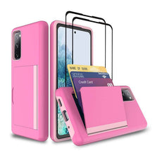 Cargar imagen en el visor de la galería, Armor Protective Card Holder Case for Samsung S20 FE With 2-Pack Screen Protectors - Libiyi