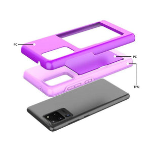 Armor Protective Card Holder Case for Samsung S20 Ultra With 2-Pack Screen Protectors - Libiyi