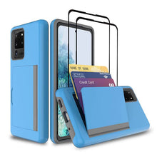 Cargar imagen en el visor de la galería, Armor Protective Card Holder Case for Samsung S20 Ultra With 2-Pack Screen Protectors - Libiyi