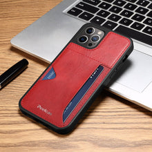 Carregar imagem no visualizador da galeria, Ultra-thin leather card slot iPhone case - Libiyi