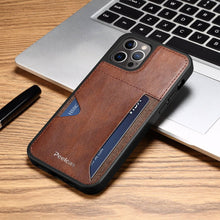 Carregar imagem no visualizador da galeria, Ultra-thin leather card slot iPhone case - Libiyi