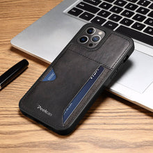 Carregar imagem no visualizador da galeria, Ultra-thin leather card slot iPhone case - Libiyi