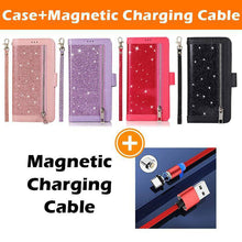 Charger l&#39;image dans la galerie, Bling Wallet Leather Case for Samsung S21 - Keilini