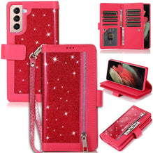 Load image into Gallery viewer, Bling Wallet Leather Case for Samsung S21 - Keilini