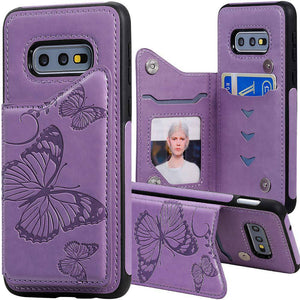 New Luxury Embossing Wallet Cover For SAMSUNG S10e-Fast Delivery - Libiyi