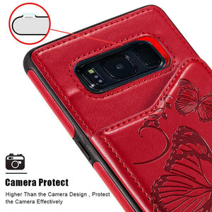 New Luxury Embossing Wallet Cover For SAMSUNG  S8-Fast Delivery - Libiyi