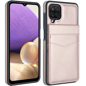 Dual Layer Lightweight Leather Wallet Case for Samsung Galaxy A12 - Libiyi