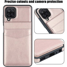 Carregar imagem no visualizador da galeria, Dual Layer Lightweight Leather Wallet Case for Samsung Galaxy A12 - Libiyi