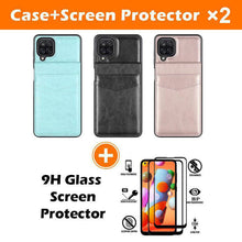 Carregar imagem no visualizador da galeria, Dual Layer Lightweight Leather Wallet Case for Samsung Galaxy A12 - Libiyi