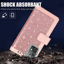 Load image into Gallery viewer, Bling Wallet Case with Wrist Strap for Samsung A32(5G) - Libiyi