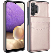 Charger l&#39;image dans la galerie, Dual Layer Lightweight Leather Wallet Case for Samsung Galaxy A32(5G) - Libiyi