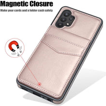 Charger l&#39;image dans la galerie, Dual Layer Lightweight Leather Wallet Case for Samsung Galaxy A32(5G) - Libiyi