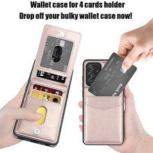 Cargar imagen en el visor de la galería, Dual Layer Lightweight Leather Wallet Case for Samsung Galaxy A52 - Libiyi