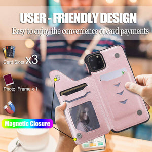 New Luxury Embossing Wallet Cover For iPhone 11Pro Max-Fast Delivery - Libiyi