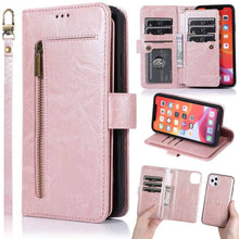 Cargar imagen en el visor de la galería, Detachable Flip Folio Zipper Purse Phone Case for iPhone 11 Series - Libiyi