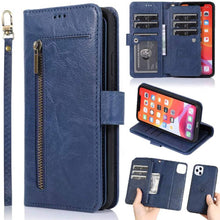 Load image into Gallery viewer, Detachable Flip Folio Zipper Purse Phone Case for iPhone 11 Series - Libiyi