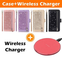 Charger l&#39;image dans la galerie, Bling Wallet Case with Wrist Strap for iPhone 12 Series - Libiyi