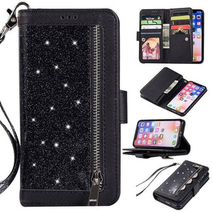 Bling Wallet Case with Wrist Strap for iPhone 12 Series - Libiyi