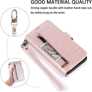 Detachable Flip Folio Zipper Purse Phone Case for iPhone 12 Series - Libiyi