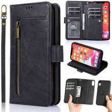 Load image into Gallery viewer, Detachable Flip Folio Zipper Purse Phone Case for iPhone XR - Libiyi