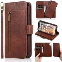 Charger l&#39;image dans la galerie, Detachable Flip Folio Zipper Purse Phone Case for iPhone Xs Max - Libiyi