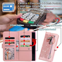 Carregar imagem no visualizador da galeria, Bling Wallet Case with Wrist Strap for Samsung Note 20 Series - Libiyi