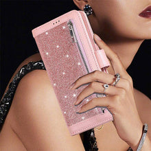 Load image into Gallery viewer, Bling Wallet Case with Wrist Strap for Samsung Note 20 Series - Libiyi