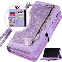 Load image into Gallery viewer, Bling Wallet Case with Wrist Strap for Samsung Note 20 Series - Libiyi