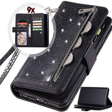 Load image into Gallery viewer, Bling Wallet Case with Wrist Strap for Samsung Note 20 Series - Libiyi