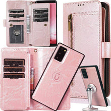 Carregar imagem no visualizador da galeria, Detachable Flip Folio Zipper Purse Phone Case for Samsung Note 20 Series - Libiyi