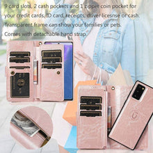 Cargar imagen en el visor de la galería, Detachable Flip Folio Zipper Purse Phone Case for Samsung Note 20 Series - Libiyi