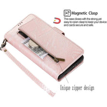 Cargar imagen en el visor de la galería, Detachable Flip Folio Zipper Purse Phone Case for Samsung Note 20 Series - Libiyi