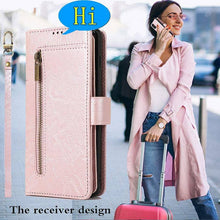 Cargar imagen en el visor de la galería, Detachable Flip Folio Zipper Purse Phone Case for Samsung Note 20 Series - Libiyi