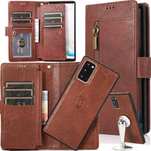 Cargar imagen en el visor de la galería, Detachable Flip Folio Zipper Purse Phone Case for Samsung Note 20 Series - Libiyi