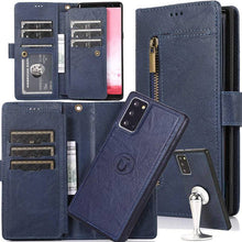 Cargar imagen en el visor de la galería, Detachable Flip Folio Zipper Purse Phone Case for Samsung Note 20 Series - Libiyi