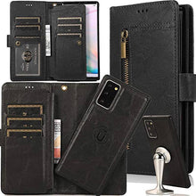 Load image into Gallery viewer, Detachable Flip Folio Zipper Purse Phone Case for Samsung Note 20 Series - Libiyi