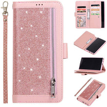 Cargar imagen en el visor de la galería, Samsung Note 20 Series Bling Wallet Case with Wrist Strap - Libiyi