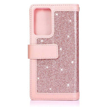 Cargar imagen en el visor de la galería, Samsung Note 20 Series Bling Wallet Case with Wrist Strap - Libiyi