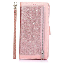 Load image into Gallery viewer, Samsung Note 20 Series Bling Wallet Case with Wrist Strap - Libiyi