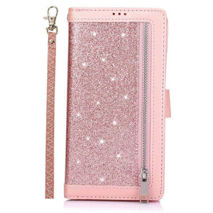 Samsung Note 20 Series Bling Wallet Case with Wrist Strap - Libiyi