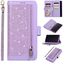 Load image into Gallery viewer, Samsung Note 20 Series Bling Wallet Case with Wrist Strap - Libiyi