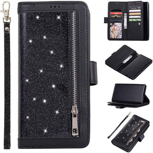 Samsung Note 20 Series Bling Wallet Case with Wrist Strap - Libiyi