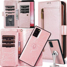 Load image into Gallery viewer, Detachable Flip Folio Zipper Purse Phone Case for Samsung Note Series - Libiyi