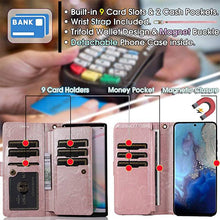 Carregar imagem no visualizador da galeria, Detachable Flip Folio Zipper Purse Phone Case for Samsung S20 Series - Libiyi