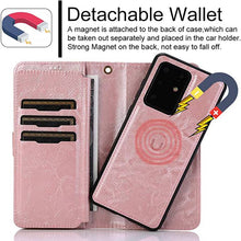 Cargar imagen en el visor de la galería, Detachable Flip Folio Zipper Purse Phone Case for Samsung S20 Series - Libiyi