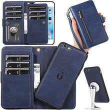 Carregar imagem no visualizador da galeria, Detachable Flip Folio Zipper Purse Phone Case for Samsung S20 Series - Libiyi